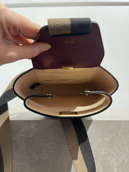 Sac Fendi Guitar bordeaux