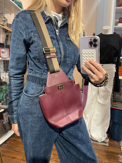 Sac Fendi Guitar bordeaux