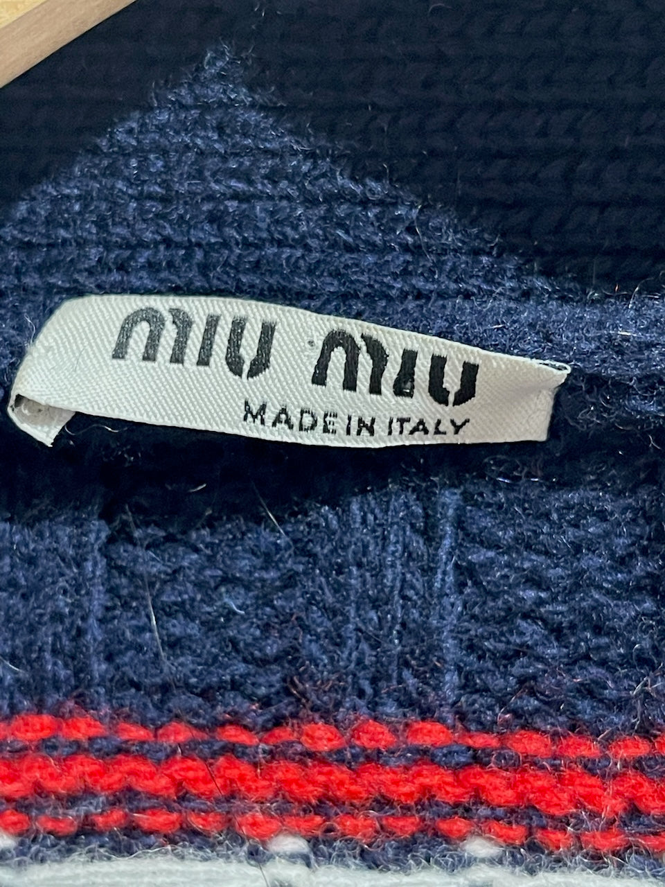 Cardigan Miu Miu bleu T.38