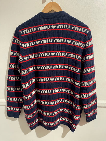 Cardigan Miu Miu bleu T.38