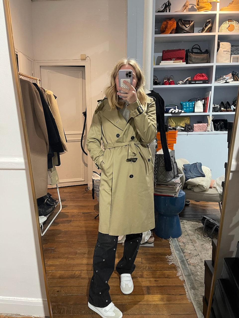 Trench Saint Laurent beige T.40
