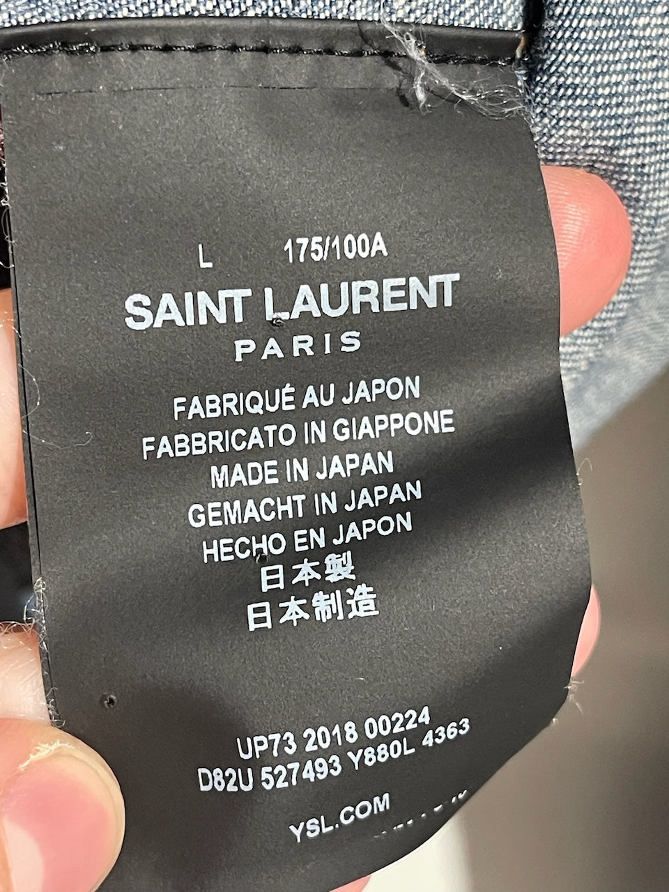 Chemise Saint Laurent en jeans T.L