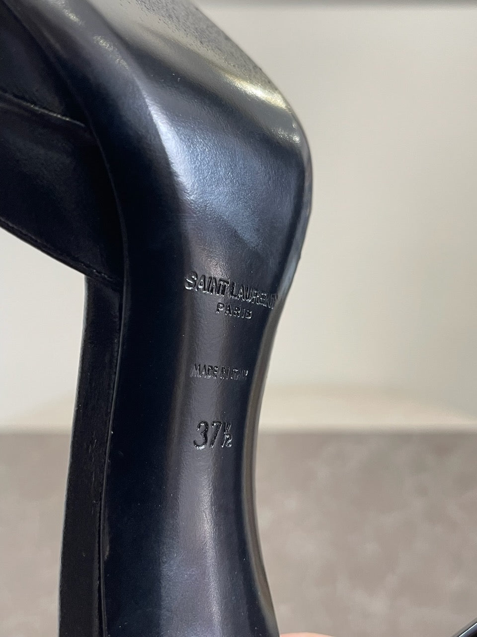 Mules Saint Laurent noires T.37,5