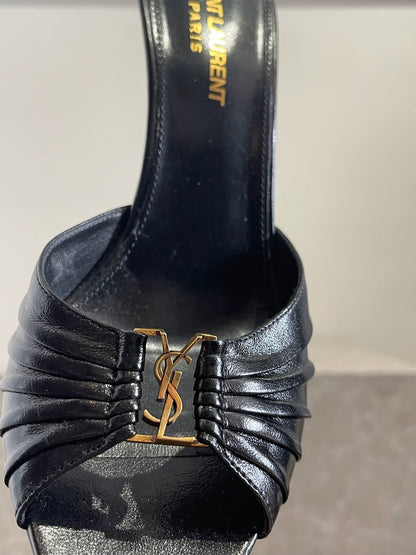 Mules Saint Laurent noires T.37,5