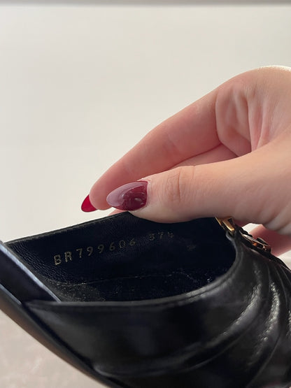 Mules Saint Laurent noires T.37,5