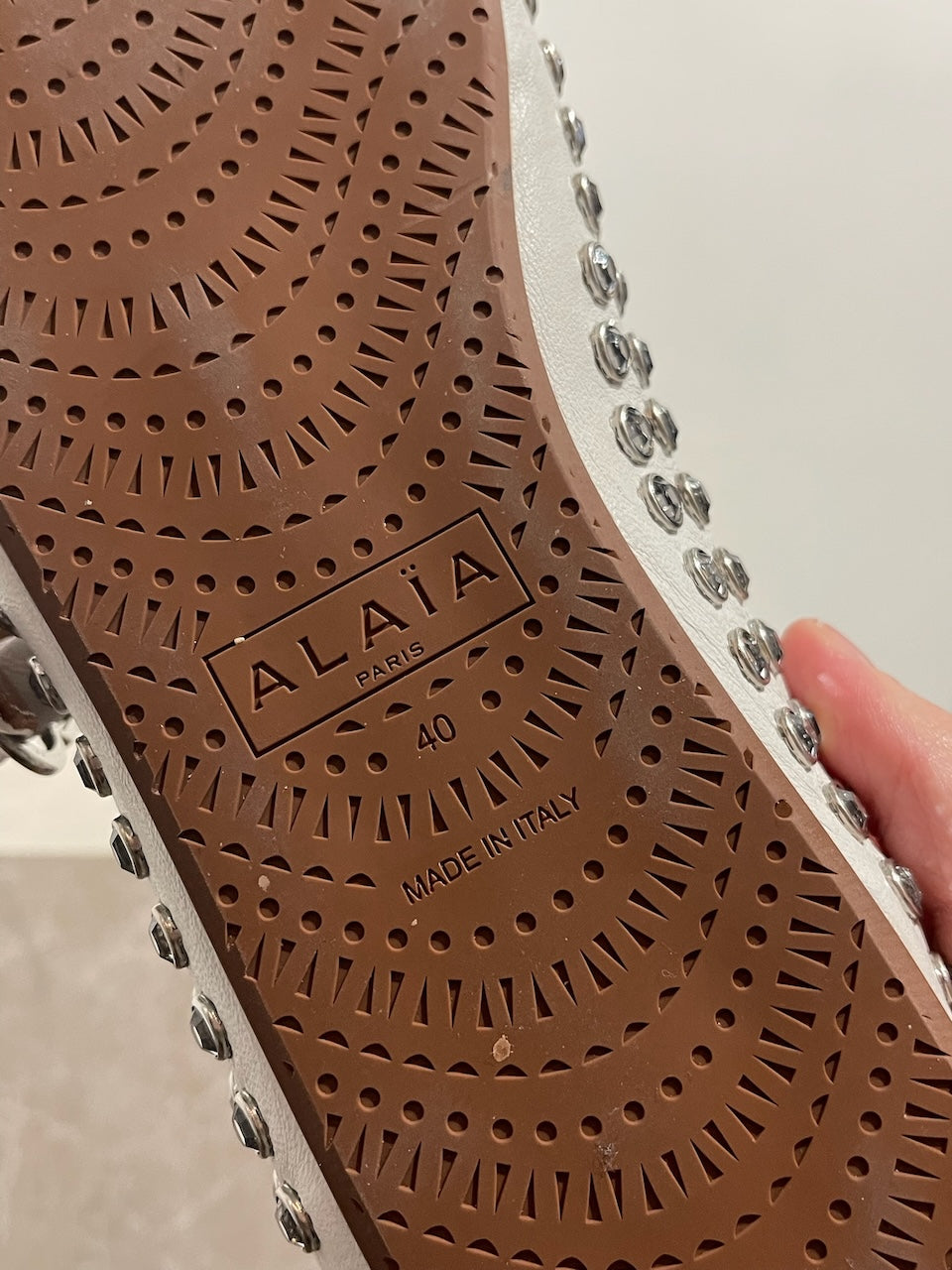 Ballerines Alaia blanches T.40