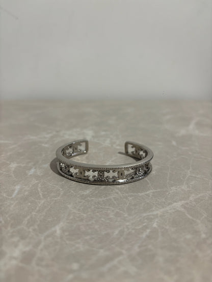 Bracelet Chanel jonc argent