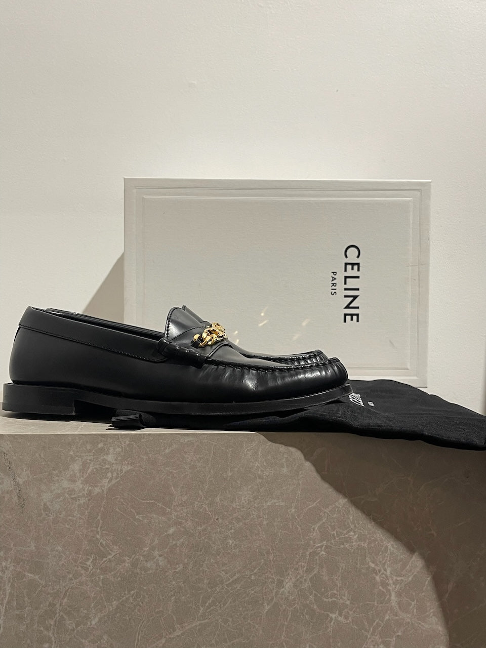 Mocassins Celine noirs T.37,5
