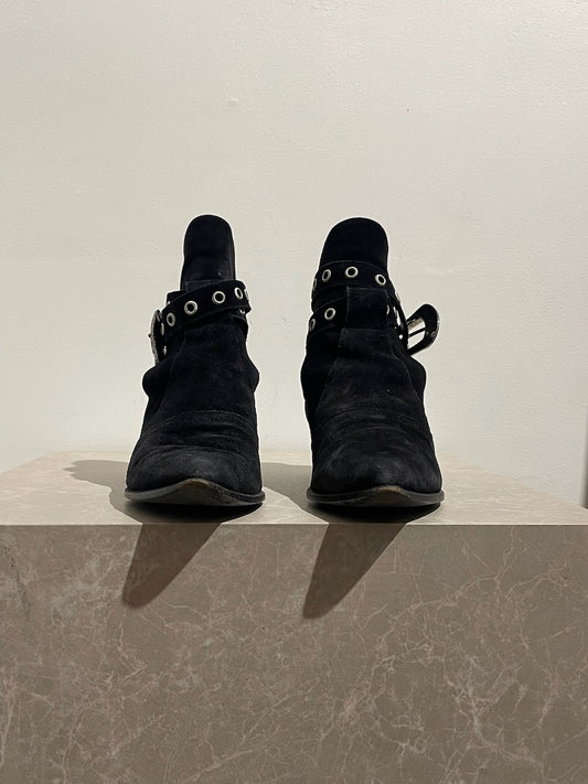 Bottines Saint Laurent noires T.37