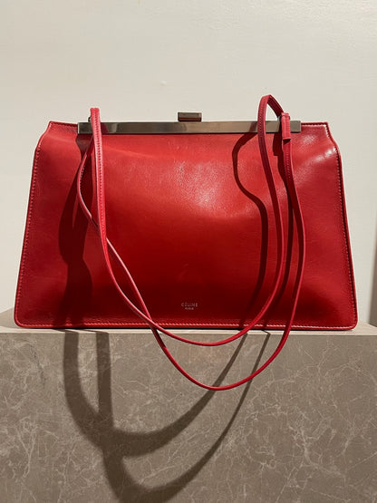 Sac Celine Clasp rouge