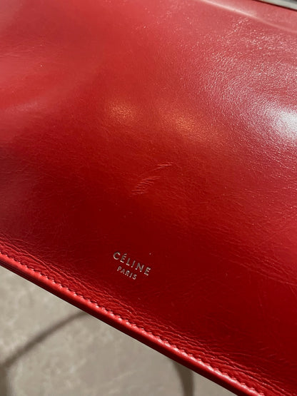 Sac Celine Clasp rouge