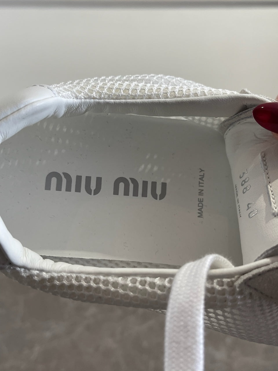 Baskets Miu Miu Plumes T.40 NEUVES