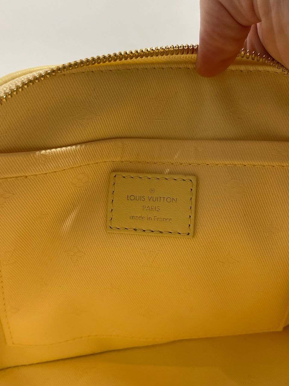 Sac Louis Vuitton BB Alma jaune NEUF