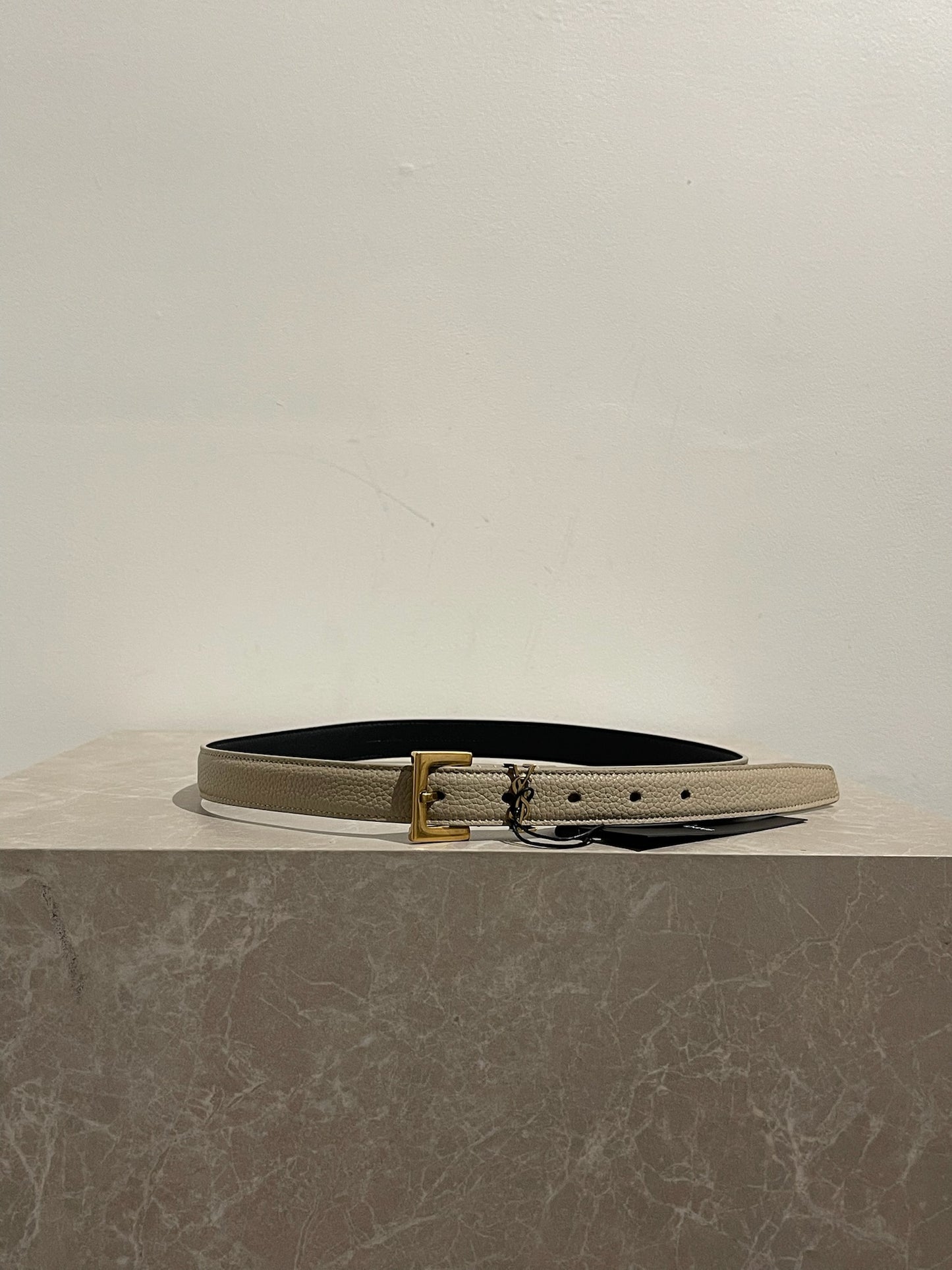 Ceinture Saint Laurent beige T.75