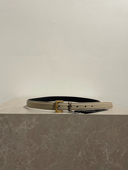 Ceinture Saint Laurent beige T.75