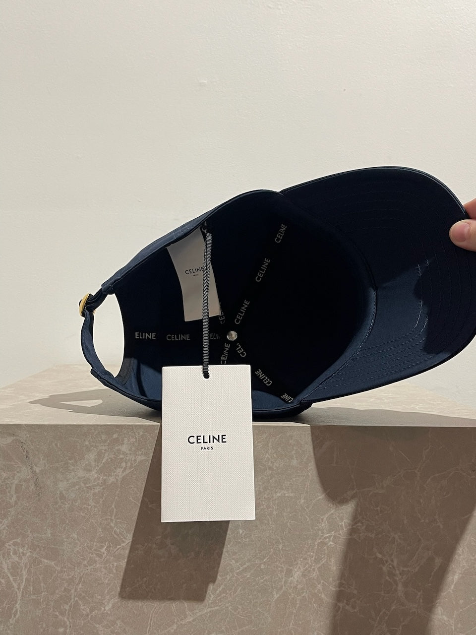 Casquette Celine bleu marine T.M