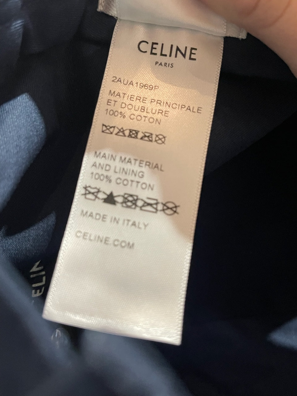 Casquette Celine bleu marine T.M