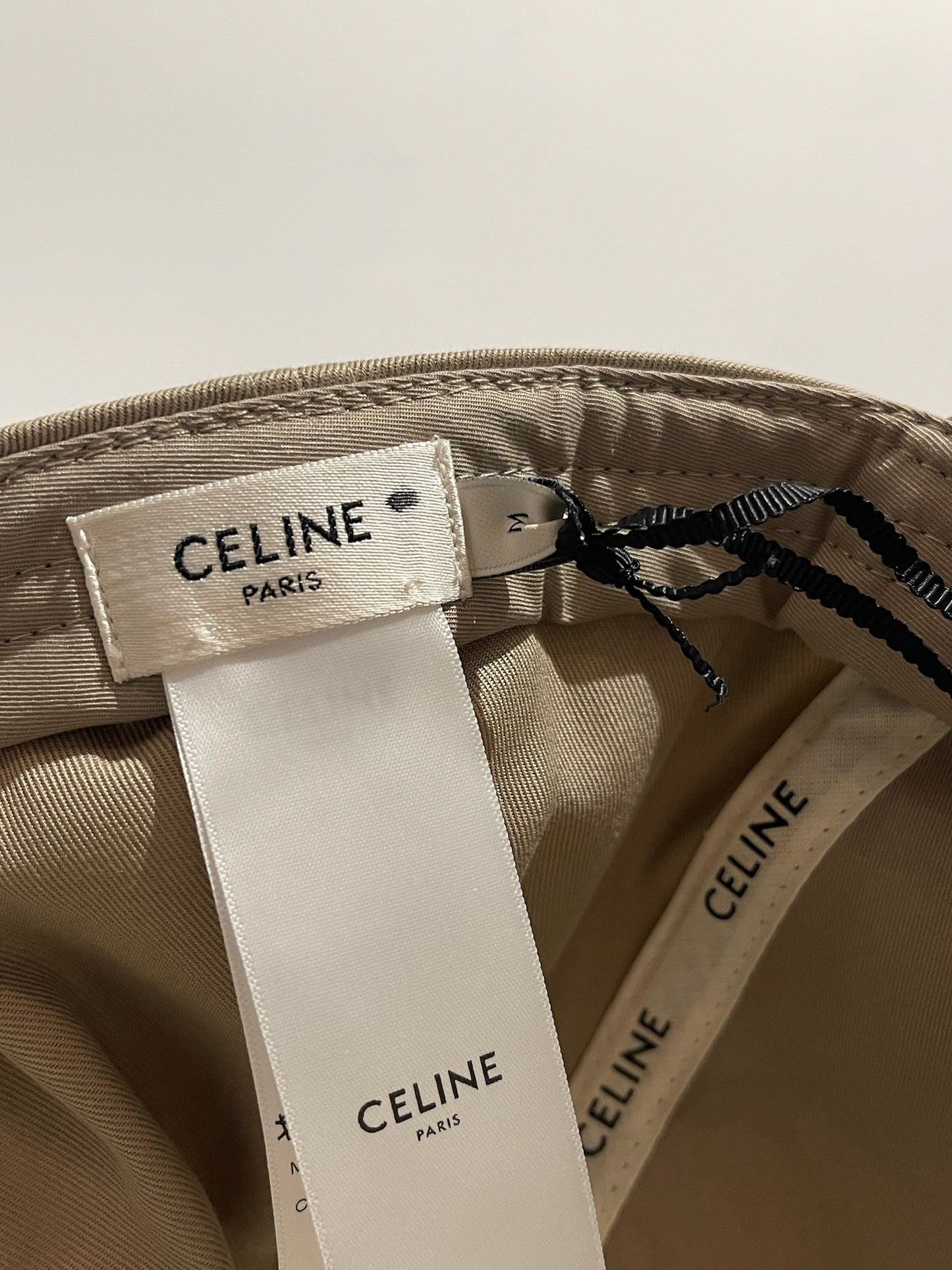 Casquette Celine beige T.M