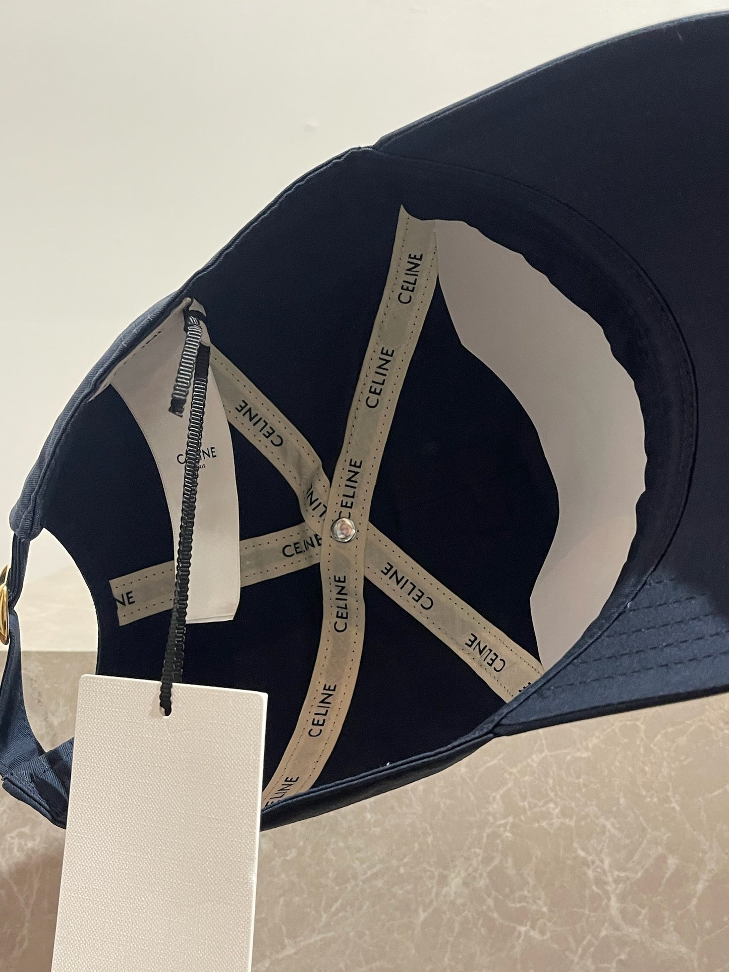 Casquette Celine bleu marine T.M