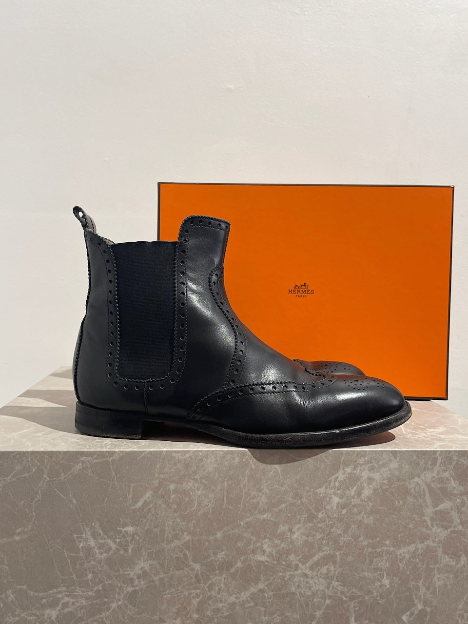 Bottines Hermes Brighton noires T.36