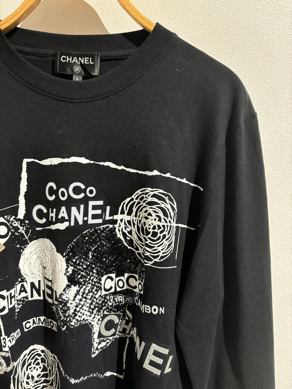 T-shirt Chanel noir T.S NEUF