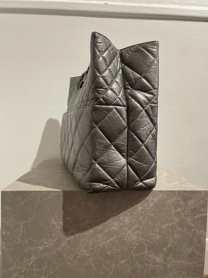 Sac cabas Chanel argent 2.55