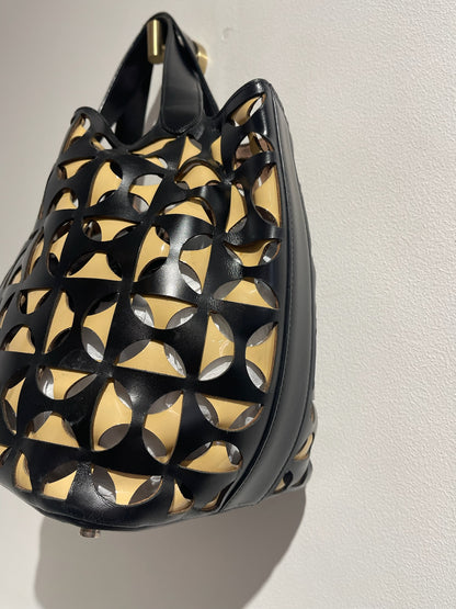 Sac Alaia noir et beige