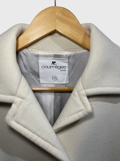 Manteau Courrèges crème T.38