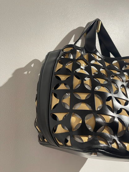 Sac Alaia noir et beige