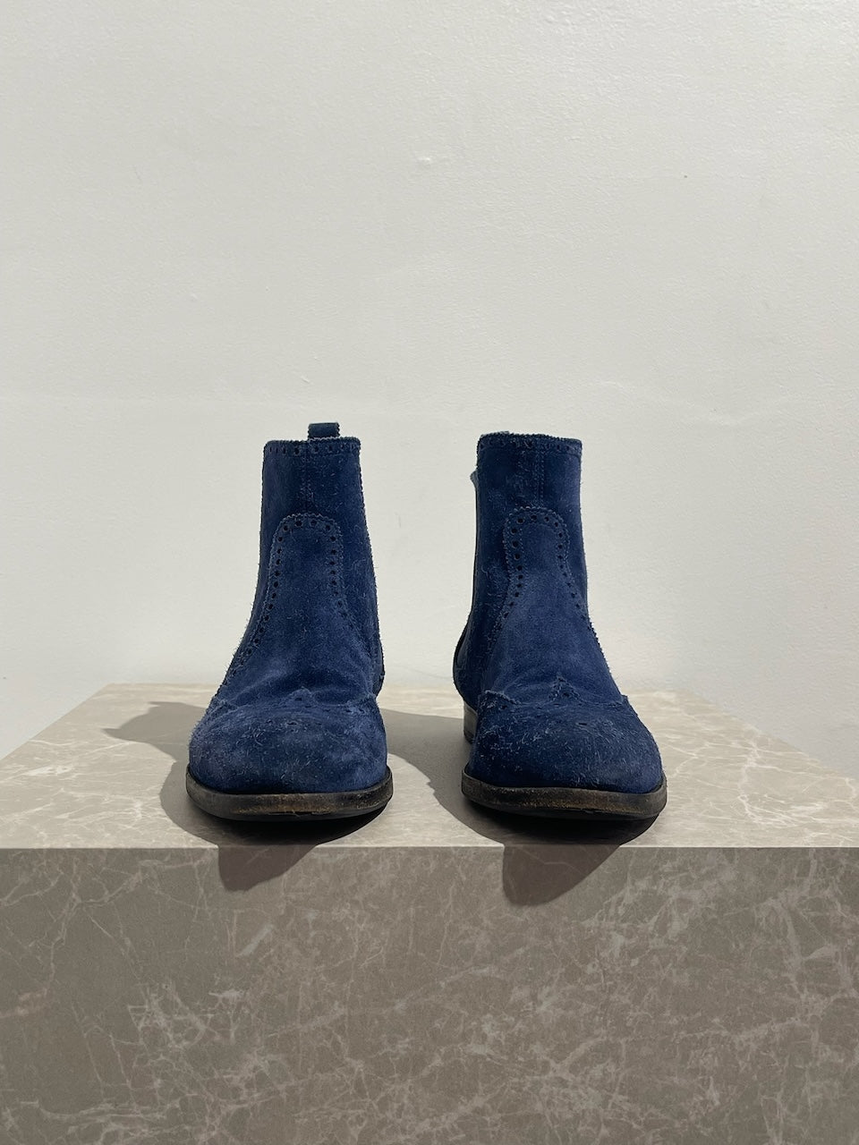 Bottines Hermes Brighton bleues T.36