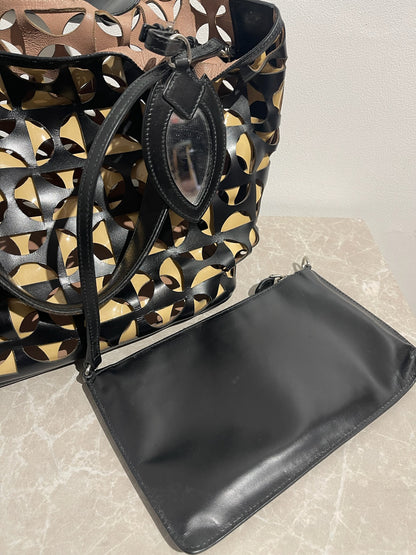 Sac Alaia noir et beige