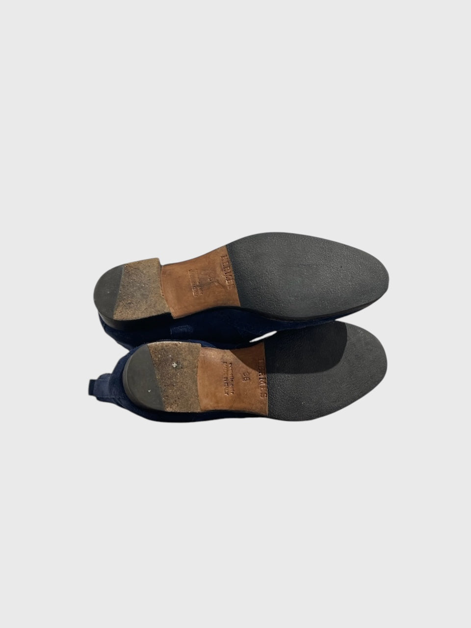Bottines Hermes Brighton bleues T.36