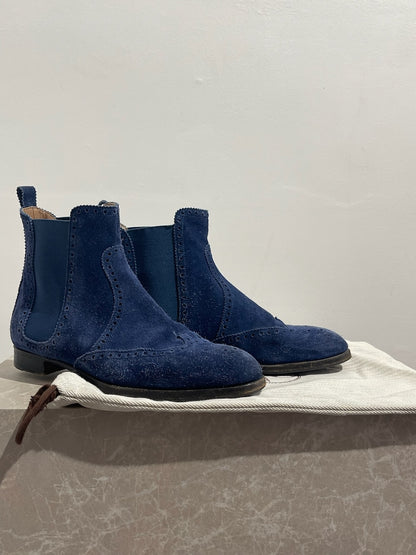 Bottines Hermes Brighton bleues T.36