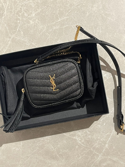 Sac Saint Laurent Baby Lou noir