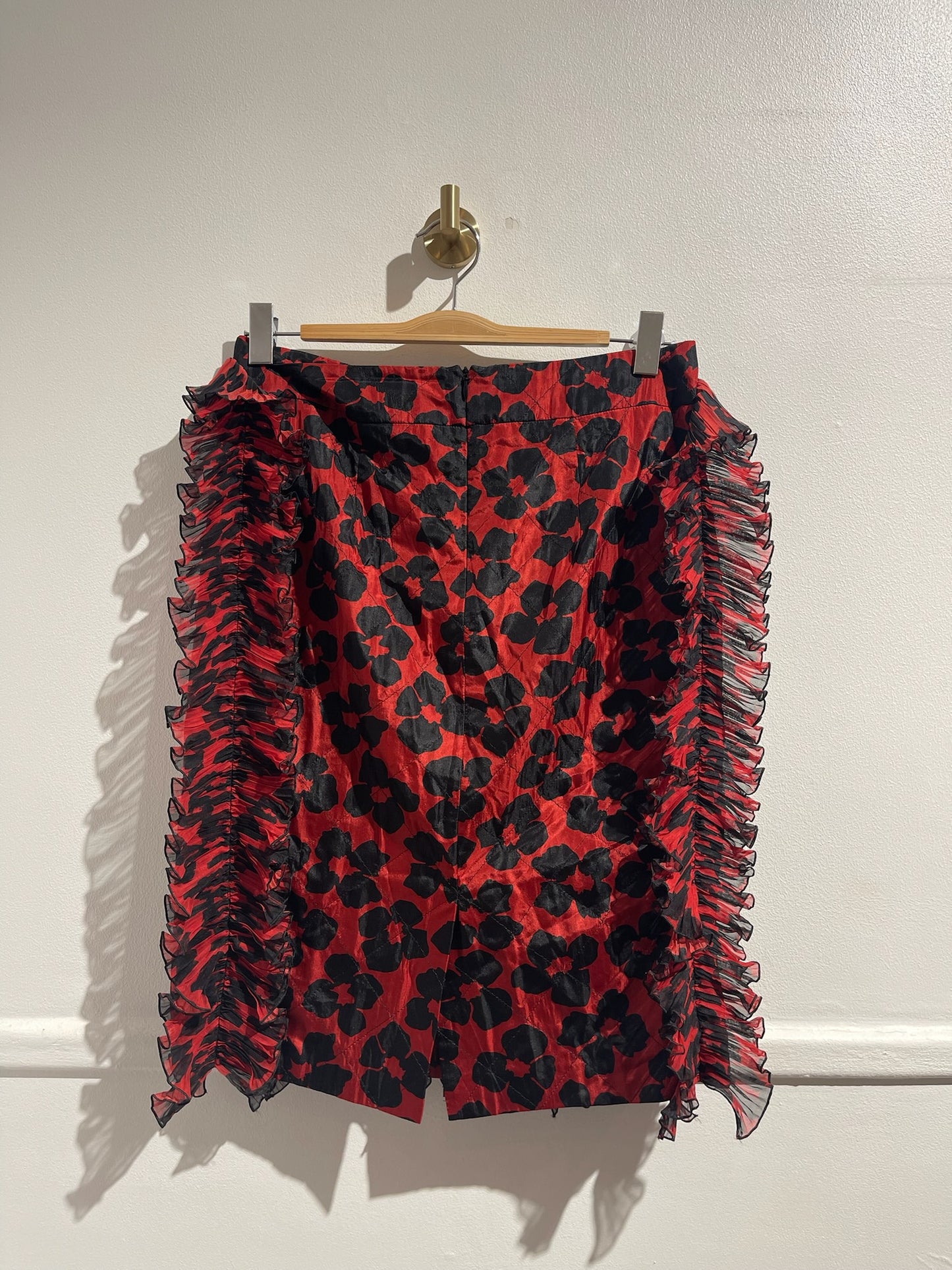 Jupe Dries Van Noten rouge T.38