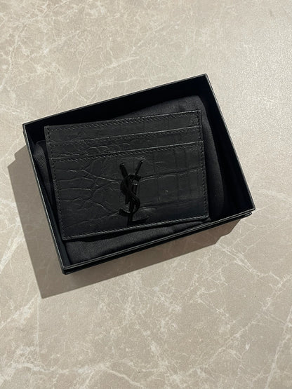 Porte-cartes Saint Laurent noir