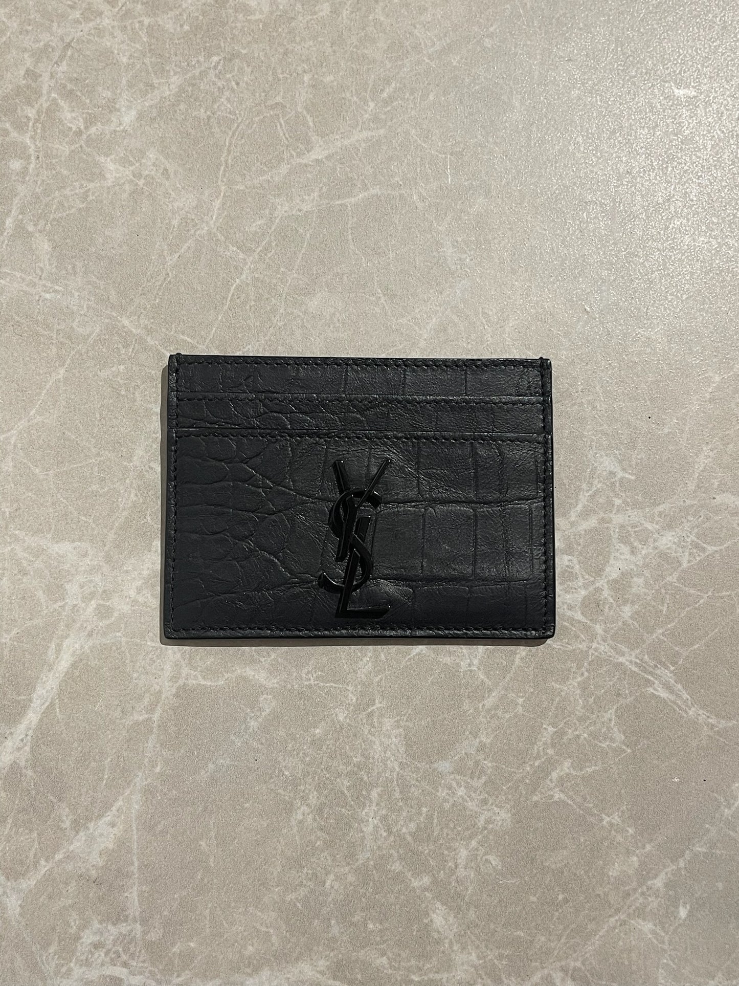 Porte-cartes Saint Laurent noir