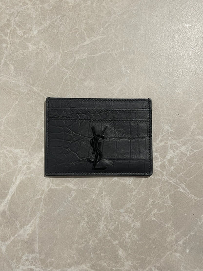 Porte-cartes Saint Laurent noir