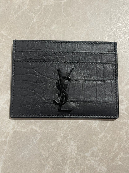 Porte-cartes Saint Laurent noir