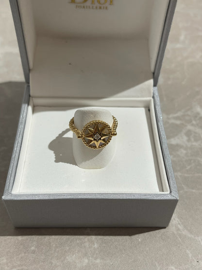 Bague Dior dorée T.54