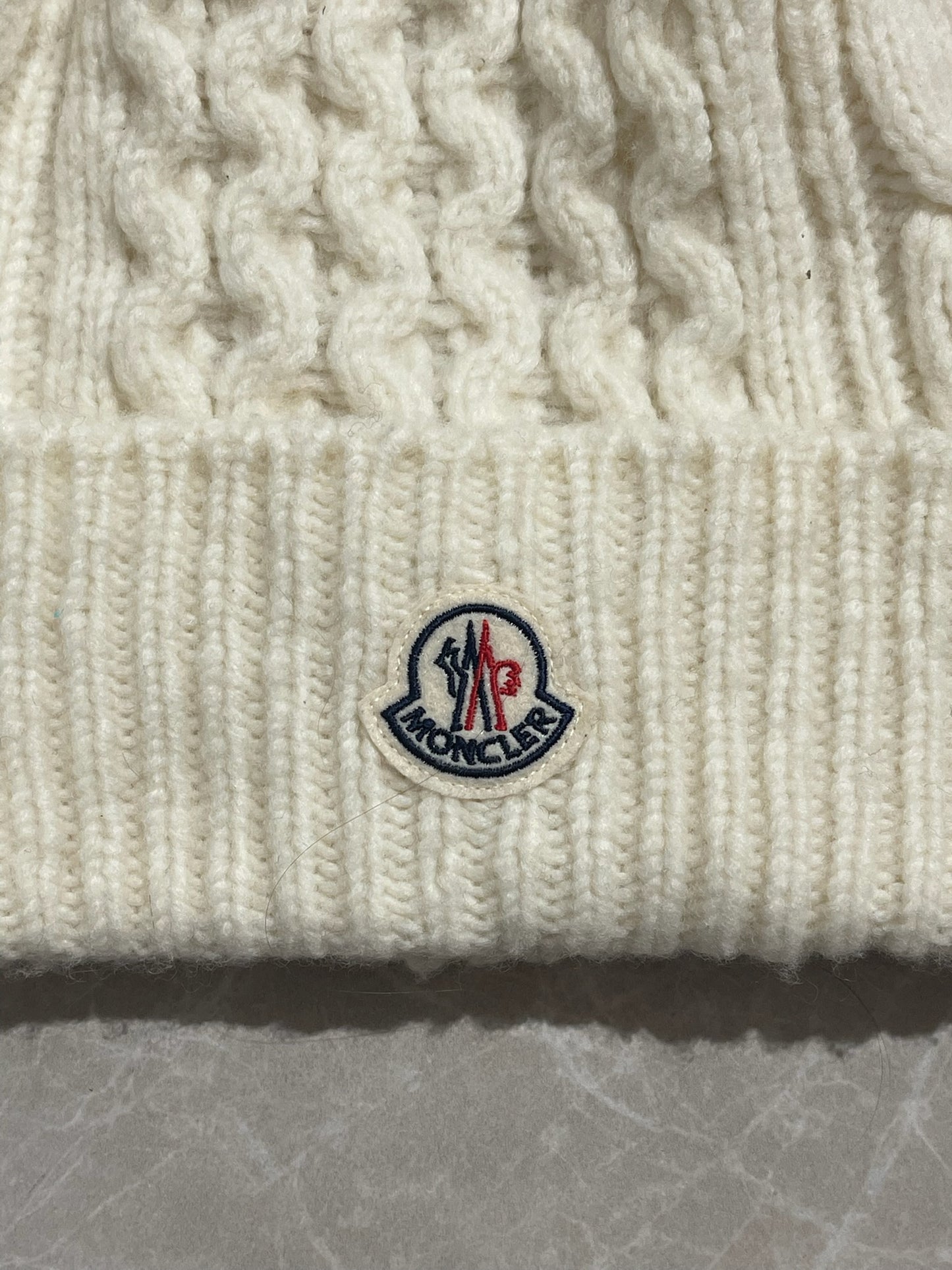 Bonnet Moncler écru