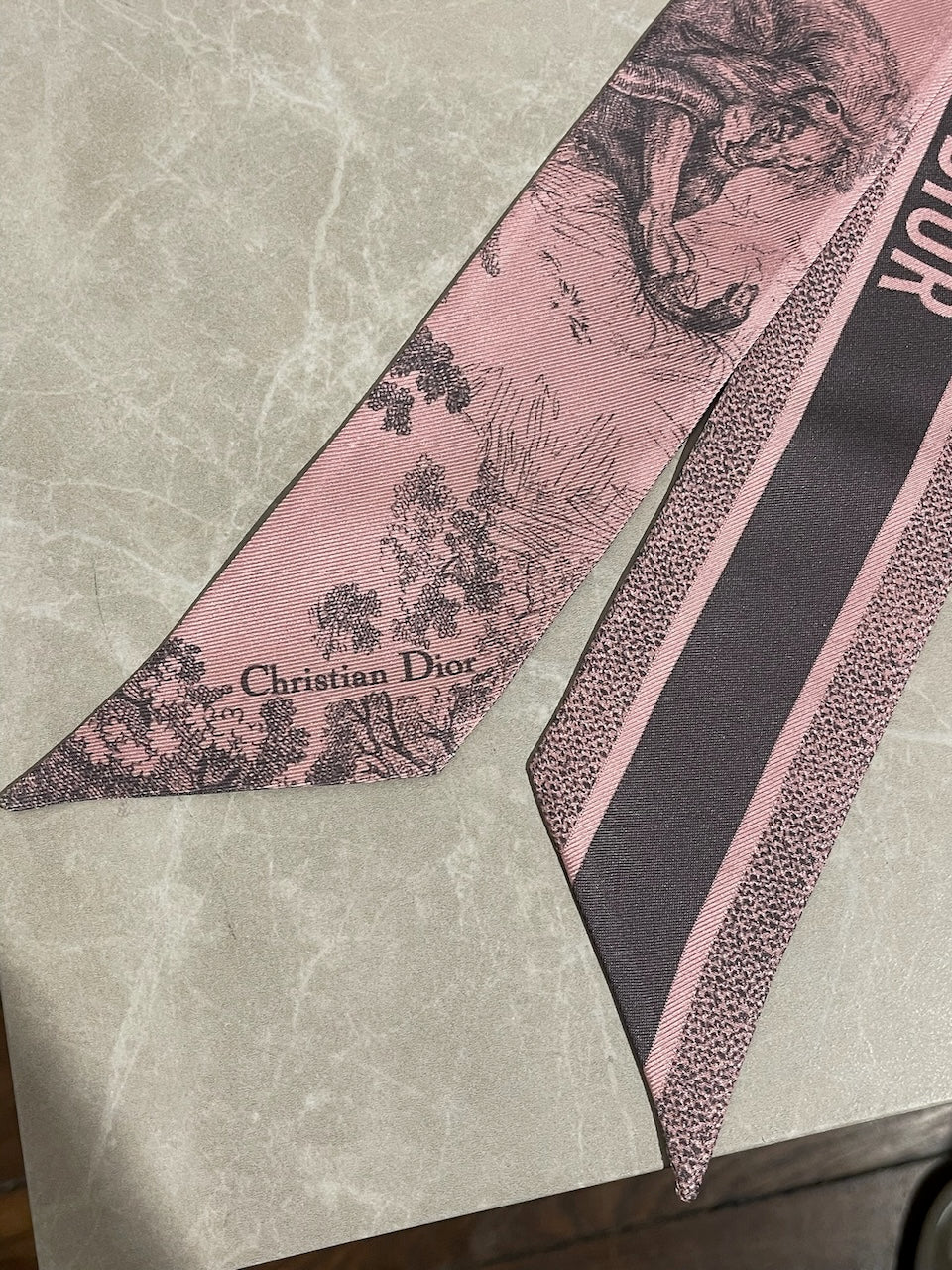 Foulard Mitzah Christian Dior rose