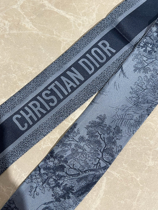 Foulard Mitzah Christian Dior bleu