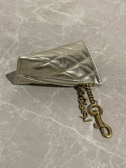 Porte-monnaie Saint Laurent doré