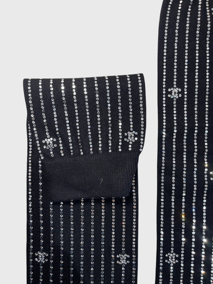 Chaussettes Chanel à strass T.M