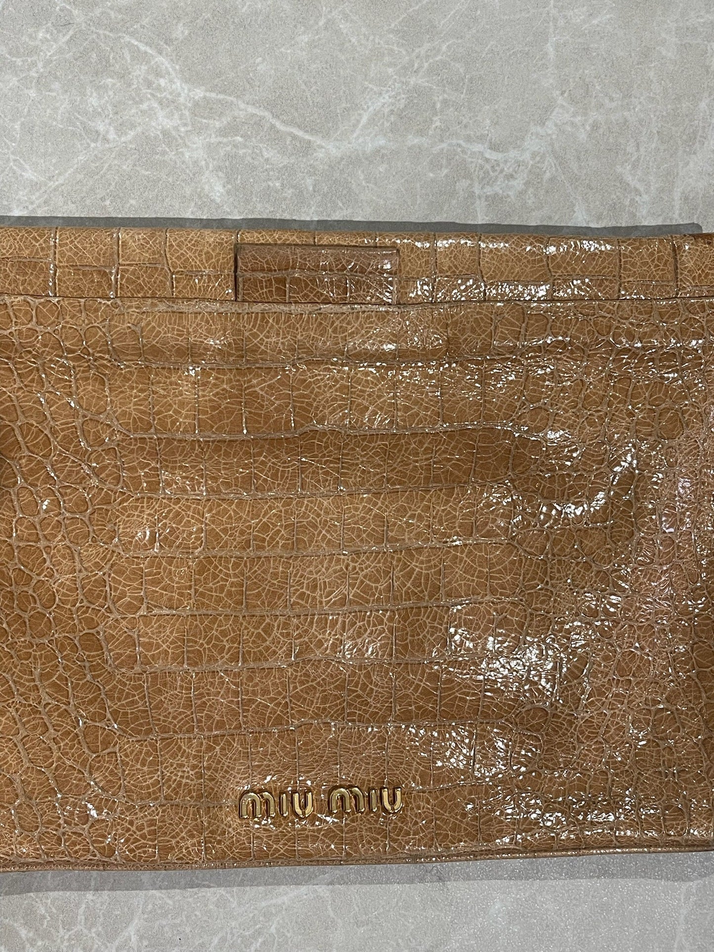 Pochette Miu Miu camel