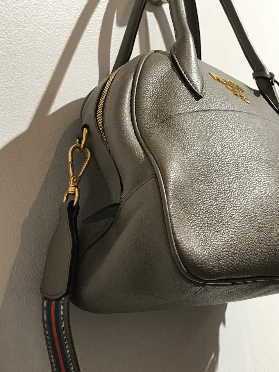 Sac Prada Vitello Gris