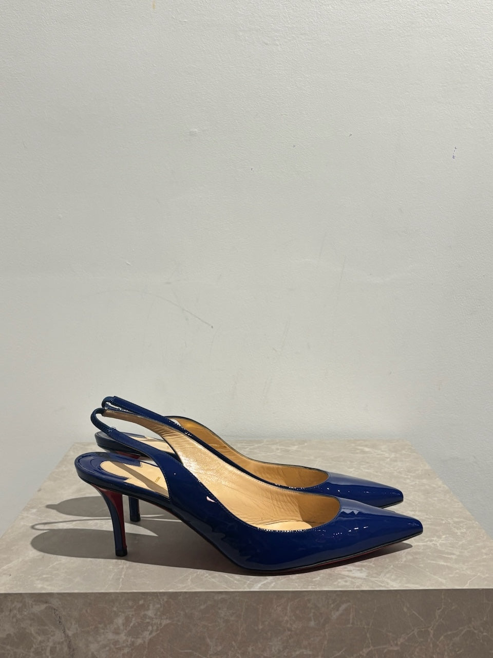 Escarpins Christian Louboutin bleus T.40
