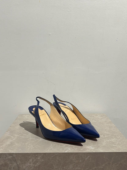 Escarpins Christian Louboutin bleus T.40
