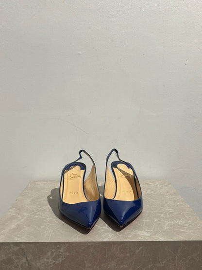 Escarpins Christian Louboutin bleus T.40